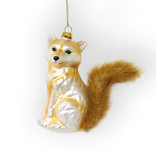 Carregar imagem no visualizador da galeria, Woodland Fox Glass Christmas Ornament