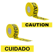 Load image into Gallery viewer, Caution or Cuidado Barricade Tape - 300ft | BRC300 (Made in USA)