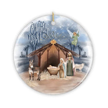Carregar imagem no visualizador da galeria, Oh Holy Night Nativity Religious Christmas Ornament, Birth of Jesus Decoration