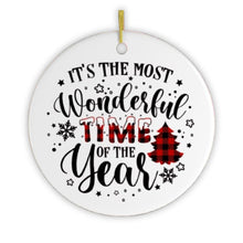 Carregar imagem no visualizador da galeria, It's The Most Wonderful Time of The Year Christmas Ornament