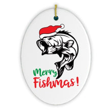 Carregar imagem no visualizador da galeria, Merry Fishmas Fishing Christmas Ornament