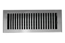 Cargar imagen en el visor de la galería, Cast Brass Contemporary Vent Covers - Brushed Nickel