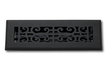 Cargar imagen en el visor de la galería, Cast Aluminum Baroque Vent Covers - Black
