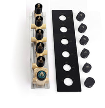 Cargar imagen en el visor de la galería, Matte Black Rainfall Shower System: 12" or 16" with 5-Way Thermostatic Valve, Body Jets