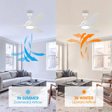 Carregar imagem no visualizador da galeria, 52" Vaczon 3 Blades Ceiling Fan with LED Light and Remote Control