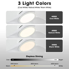 Carregar imagem no visualizador da galeria, 52" Vaczon 3 Blades Ceiling Fan with LED Light and Remote Control