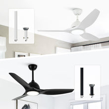 Carregar imagem no visualizador da galeria, 52" Vaczon 3 Blades Ceiling Fan with LED Light and Remote Control