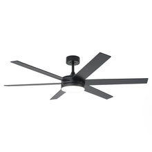 Carregar imagem no visualizador da galeria, 60" Volga DC Motor 6 Blades Modern Downrod Mount Ceiling Fan with Remote Control
