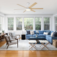 Carregar imagem no visualizador da galeria, 60" Volga DC Motor 6 Blades Modern Downrod Mount Ceiling Fan with Remote Control