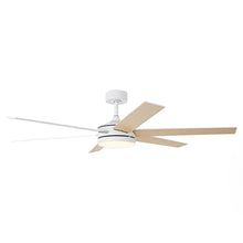 Carregar imagem no visualizador da galeria, 60" Volga DC Motor 6 Blades Modern Downrod Mount Ceiling Fan with Remote Control
