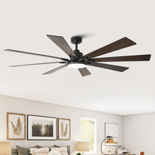 Carregar imagem no visualizador da galeria, 72 Inch Elbe Modern Downrod Mount Ceiling Fan with Light and Remote Control