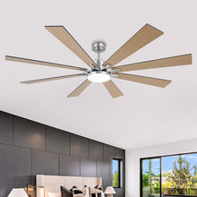 Carregar imagem no visualizador da galeria, 72 Inch Elbe Modern Downrod Mount Ceiling Fan with Light and Remote Control