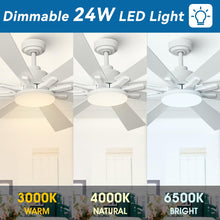 Carregar imagem no visualizador da galeria, 72 Inch Elbe Modern Downrod Mount Ceiling Fan with Light and Remote Control