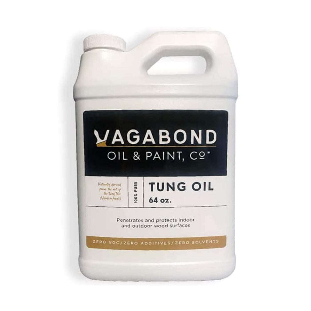 100% Pure Tung Oil: Waterproof Natural Wood Finish & Sealer