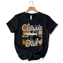 Cargar imagen en el visor de la galería, Classic Dad T-Shirt, Black Retro Truck Fathers Tee