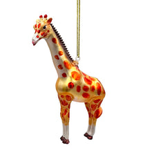 Carregar imagem no visualizador da galeria, Giraffe Glass Christmas Ornament