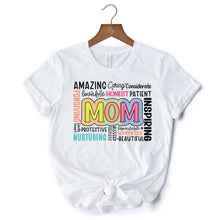 Carregar imagem no visualizador da galeria, Inspirational Mom Life T-Shirt, White Stylish Casual Women's Tee