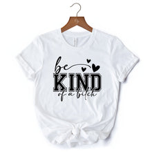 Carregar imagem no visualizador da galeria, Sarcastic Be Kind T-Shirt, Retro White and Natural Tee for Bold Women with Bite