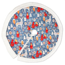 Load image into Gallery viewer, Scandinavian Forest Animal Pattern Tree Skirt
