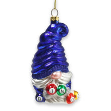 Carregar imagem no visualizador da galeria, Bingo Gnome Glass Christmas Ornament