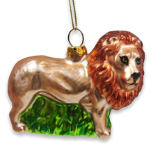 Carregar imagem no visualizador da galeria, Exotic Safari Lion Glass Christmas Ornament