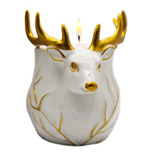 Carregar imagem no visualizador da galeria, Luxurious Ceramic Deer Candle, Holiday Home Decor Scented with an Enticing English Pear Aroma