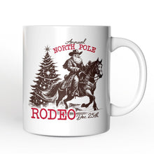 Load image into Gallery viewer, Annual North Pole Rodeo Personalized Mug, Funny Cowboy Santa Christmas Gift with Custom Name