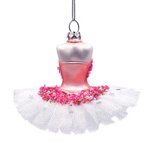 Cargar imagen en el visor de la galería, Classic Ballerina Dress Handcrafted Glass Ornament, Ballet Dancer Gift