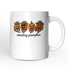 Load image into Gallery viewer, Country Pumpkin Rustic Personalized Mug, Cute Autumn Season Gift with Custom Name