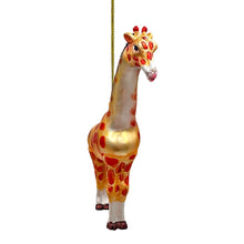 Carregar imagem no visualizador da galeria, Giraffe Glass Christmas Ornament