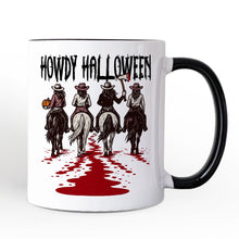 Carregar imagem no visualizador da galeria, Howdy Halloween Cowgirl Women Personalized Mug, Empowered Western Spooky Gift with Custom Name