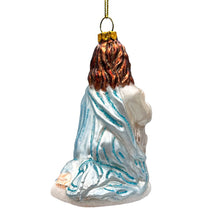 Carregar imagem no visualizador da galeria, Praying Jesus Handcrafted Glass Christmas Ornament, Religious Christian Tree Decoration