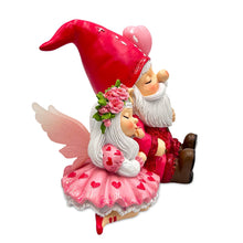 Load image into Gallery viewer, Whimsical Love Story Gnome Couple Small Figurine, 4" Cute and Small Valentine's Day Gift Mini Statue