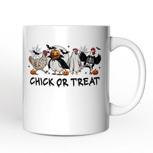 Cargar imagen en el visor de la galería, Chick or Treat Spooky Personalized Mug, Halloween Chicken Country Gift with Custom Name
