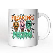 Carregar imagem no visualizador da galeria, I’m Freaking Melting Frankenstein Personalized Mug, Funny Ice Cream Halloween Gift with Custom Name for Summer Spooky Season