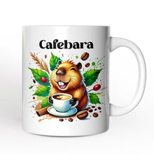 Carregar imagem no visualizador da galeria, Cafebara Personalized Mug, Coffee and Capybara Lover Gift With Custom Name