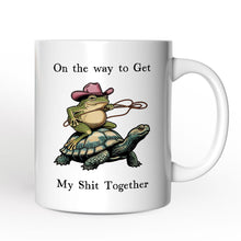 Load image into Gallery viewer, Cowboy Frog And Turtle Personalized Mug, Sarcastic Quote Gift With Custom Name