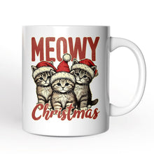 Load image into Gallery viewer, Cute Meowy Christmas Personalized Mug, Baby Cat Lover Gift with Custom Name