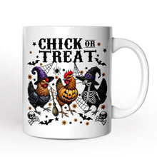 Carregar imagem no visualizador da galeria, Halloween Chickens Personalized Mug, Chick or Treat Funny Farmhouse Custom Gift
