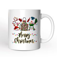 Carregar imagem no visualizador da galeria, Personalized Mug BBQ Buffalo Plaid Christmas, Barbecue Gift