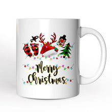 Carregar imagem no visualizador da galeria, Personalized Mug Baby Christmas Buffalo Plaid Gift
