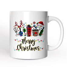 Carregar imagem no visualizador da galeria, Personalized Mug Bartender Buffalo Plaid Christmas Gift