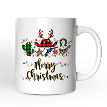 Carregar imagem no visualizador da galeria, Personalized Mug Buffalo Plaid Gunslinger Western Cowboy Style Christmas
