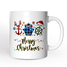 Carregar imagem no visualizador da galeria, Personalized Mug Cruise Vacation Buffalo Plaid Christmas Gift
