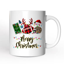 Carregar imagem no visualizador da galeria, Personalized Mug Football Buffalo Plaid Christmas, Team and Coaches Gift