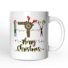 Carregar imagem no visualizador da galeria, Personalized Mug Hairdresser Buffalo Plaid Christmas
