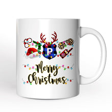 Carregar imagem no visualizador da galeria, Personalized Mug Police Officer Christmas Buffalo Plaid Christmas