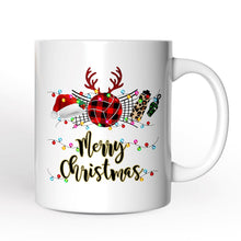 Carregar imagem no visualizador da galeria, Personalized Mug Volleyball Buffalo Plaid Christmas, Team and Coaches Gift