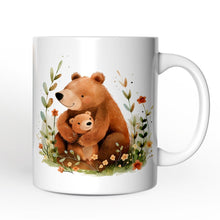 Carregar imagem no visualizador da galeria, Mom and Baby Bear Personalized Mug, Mother's Day Custom Gift with Name