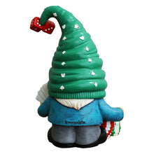 Carregar imagem no visualizador da galeria, Casino Poker Gnome Figurine, 8" Room Table Decor Statue